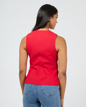 Mavis Vest / Red | All About Eve All About Eve