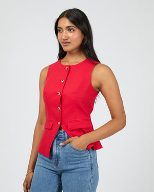 Mavis Vest / Red | All About Eve All About Eve