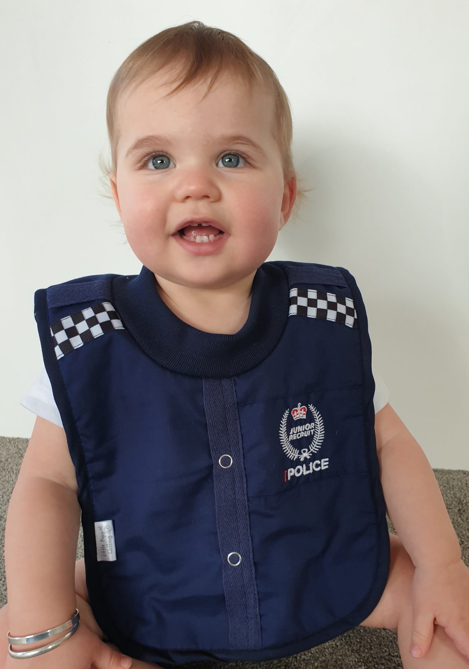 Baby Bib | Police / Junior Recuit Little Poppet Clothing