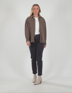 Daisy Overshirt / Chocolate | Foxwood