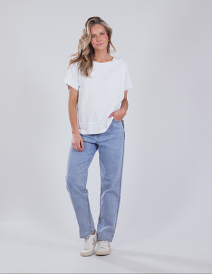 Allison Tee / White | Foxwood