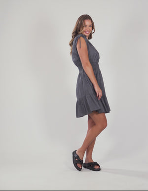 Adelyn Dress / Charcoal | Foxwood