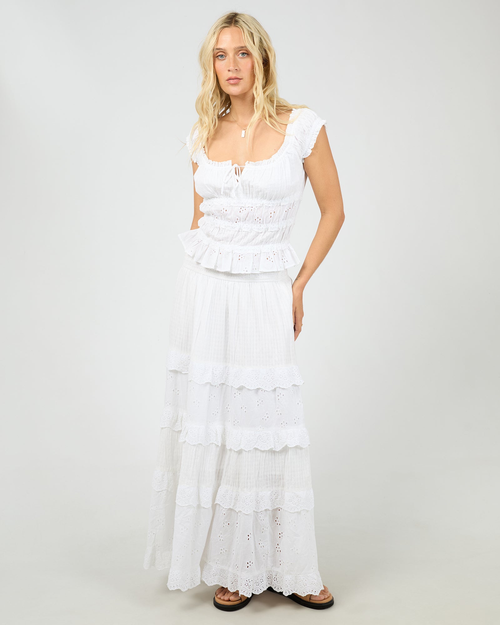Rain Maxi Skirt / White | All About Eve All About Eve
