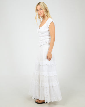 Rain Short Sleeve Top / White / All About Eve All About Eve