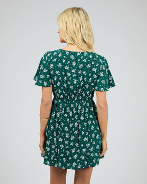 Harlow Mini Dress / Green Print | All About Eve All About Eve