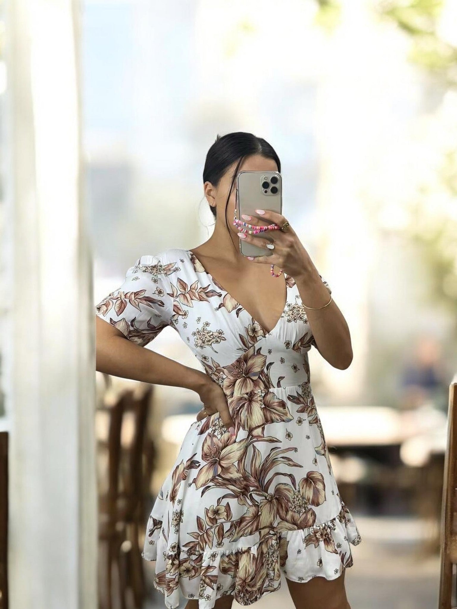Rori Dress - White Floral Not specified