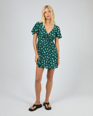 Harlow Mini Dress / Green Print | All About Eve All About Eve