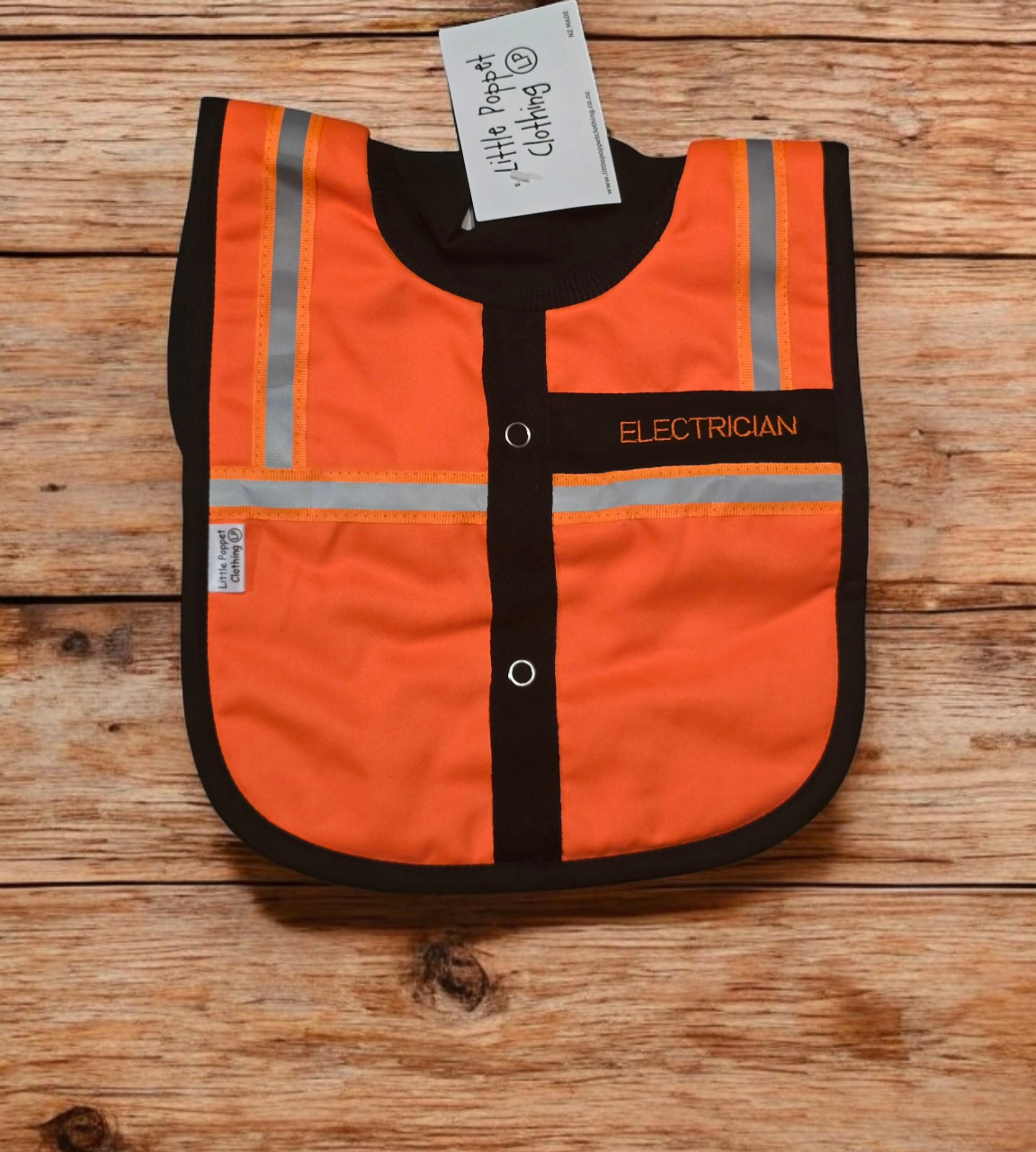 Baby Bib - Electrician Little Poppet Clothing