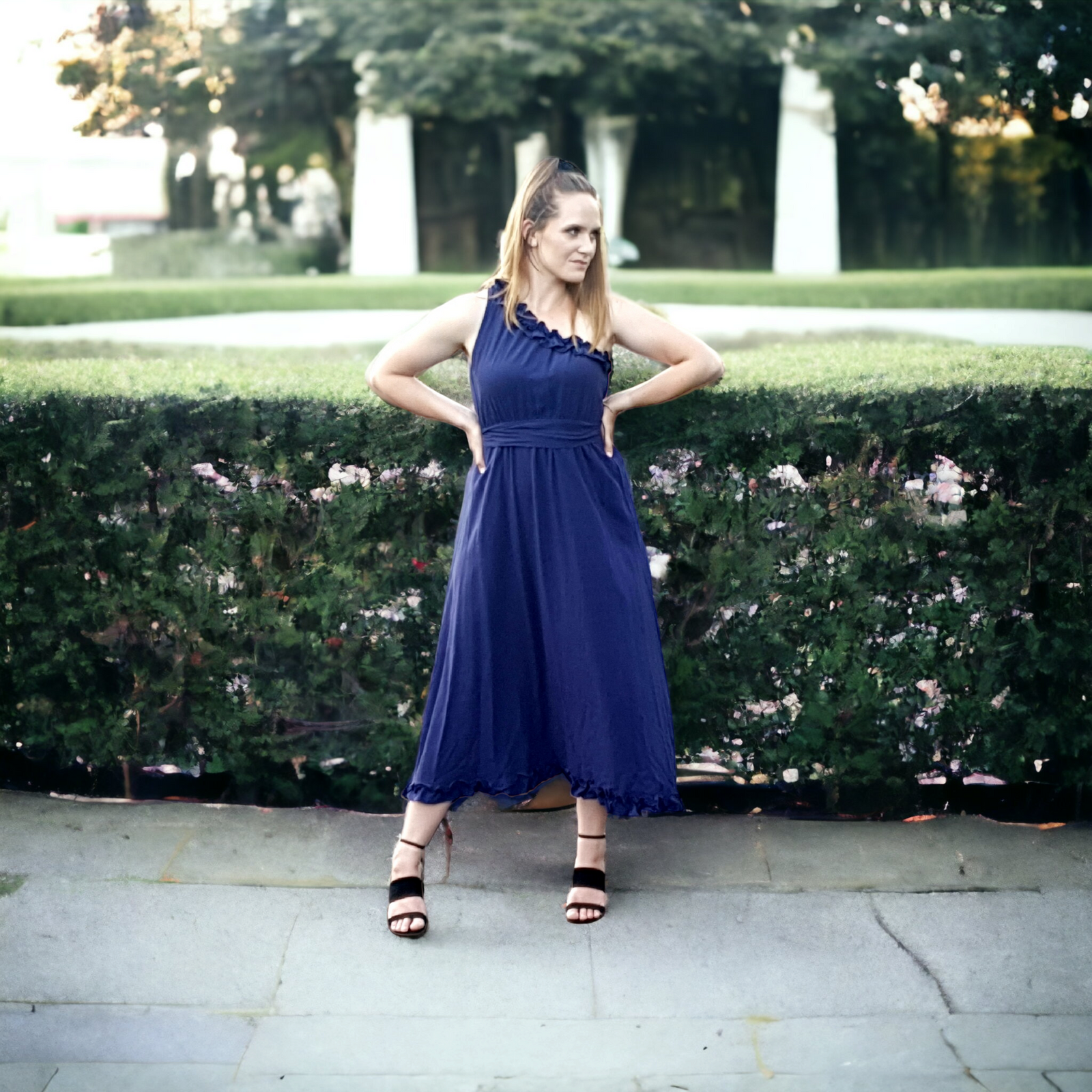 Nina Dress - Navy Not specified