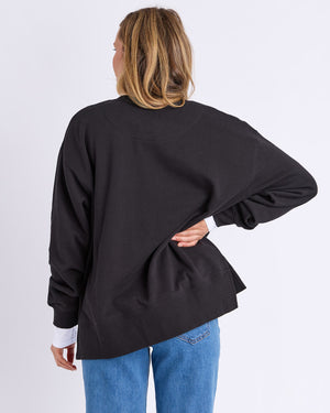 Fleur Charm Crew / Black | Foxwood Foxwood