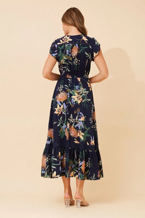 Isla Maxi Dress / Navy Floral Caroline K Morgan