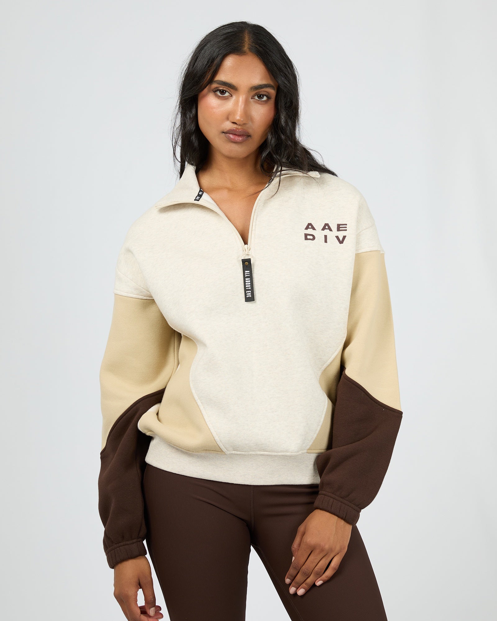 Savannah Panel 1/4 Zip / Oat | All About Eve All About Eve