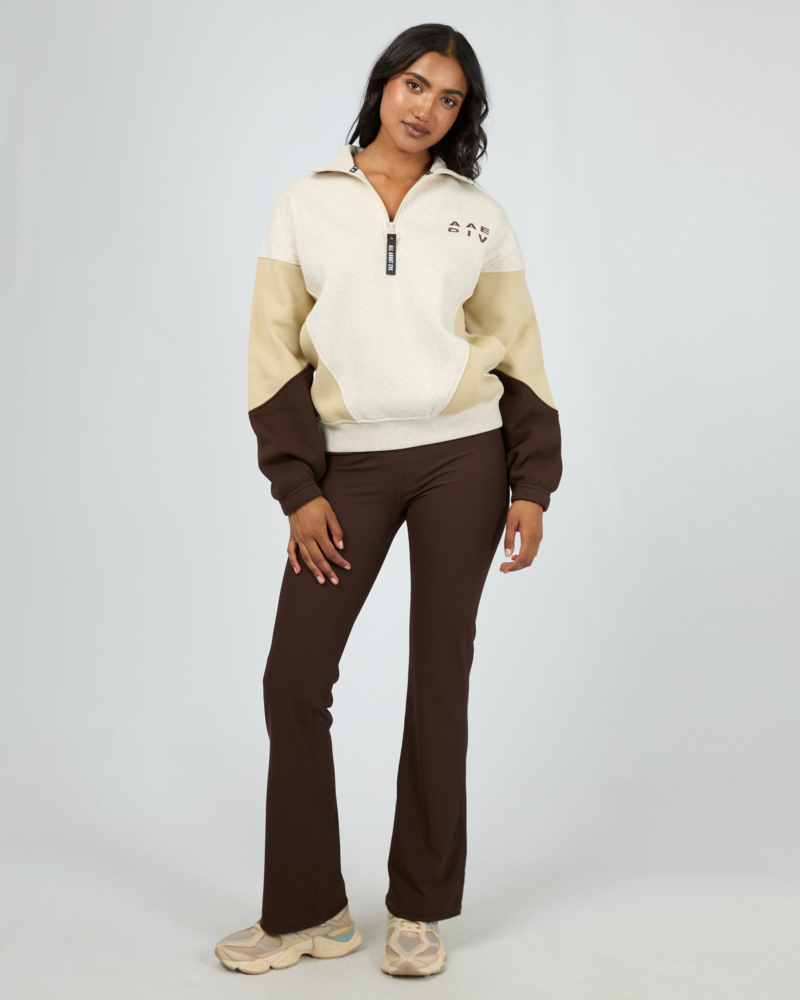 Savannah Panel 1/4 Zip / Oat | All About Eve All About Eve