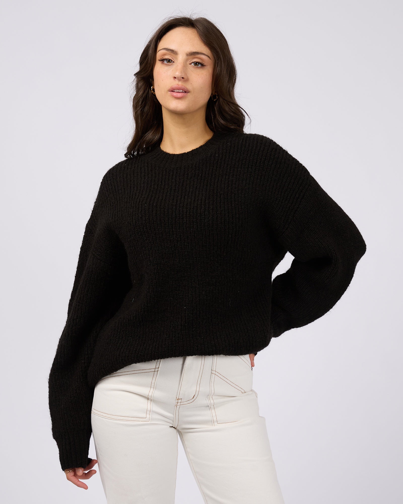 Selena Knit Top / Black | All About Eve All About Eve