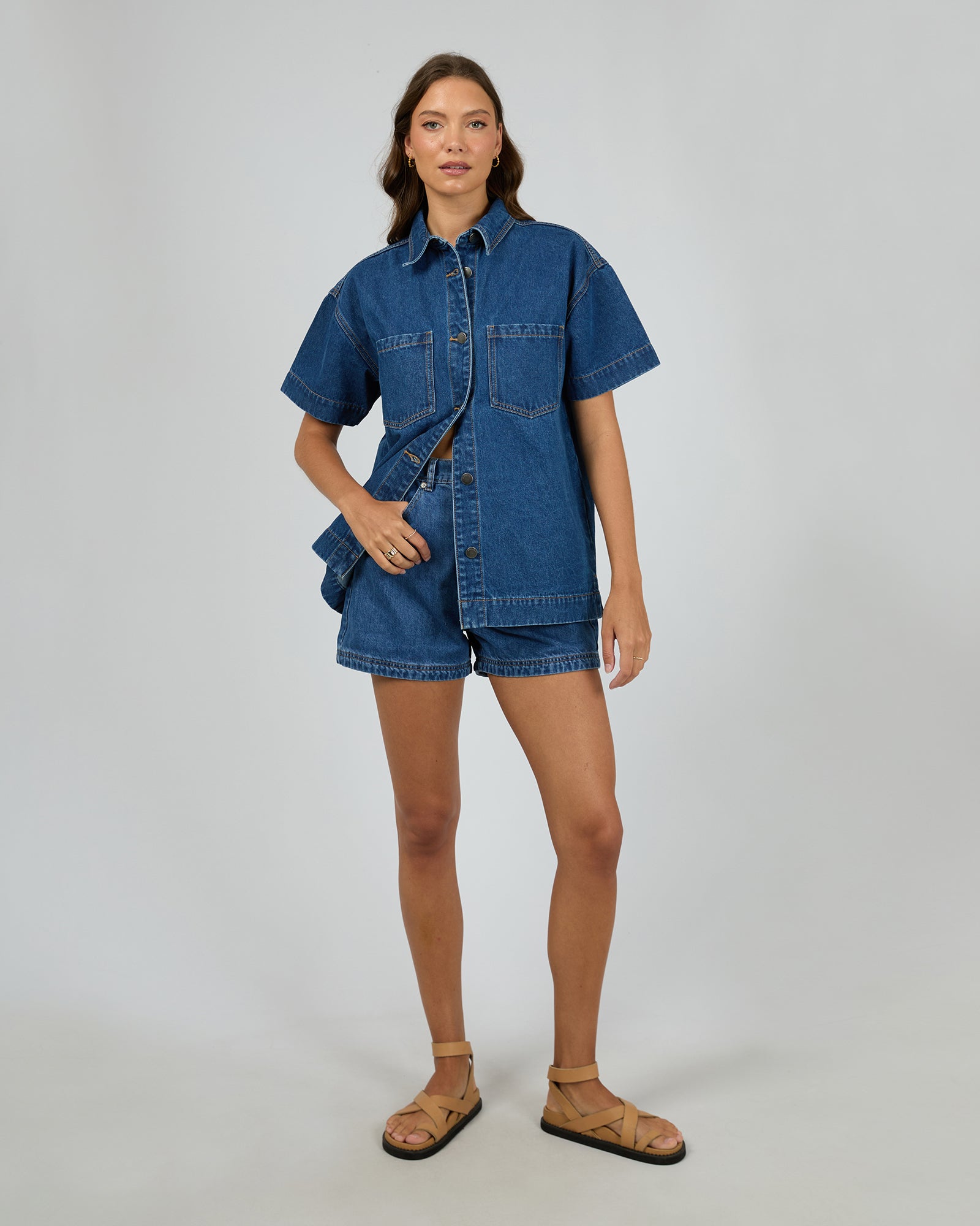 Simi Denim Shirt / Heritage Blue | All About Eve All About Eve