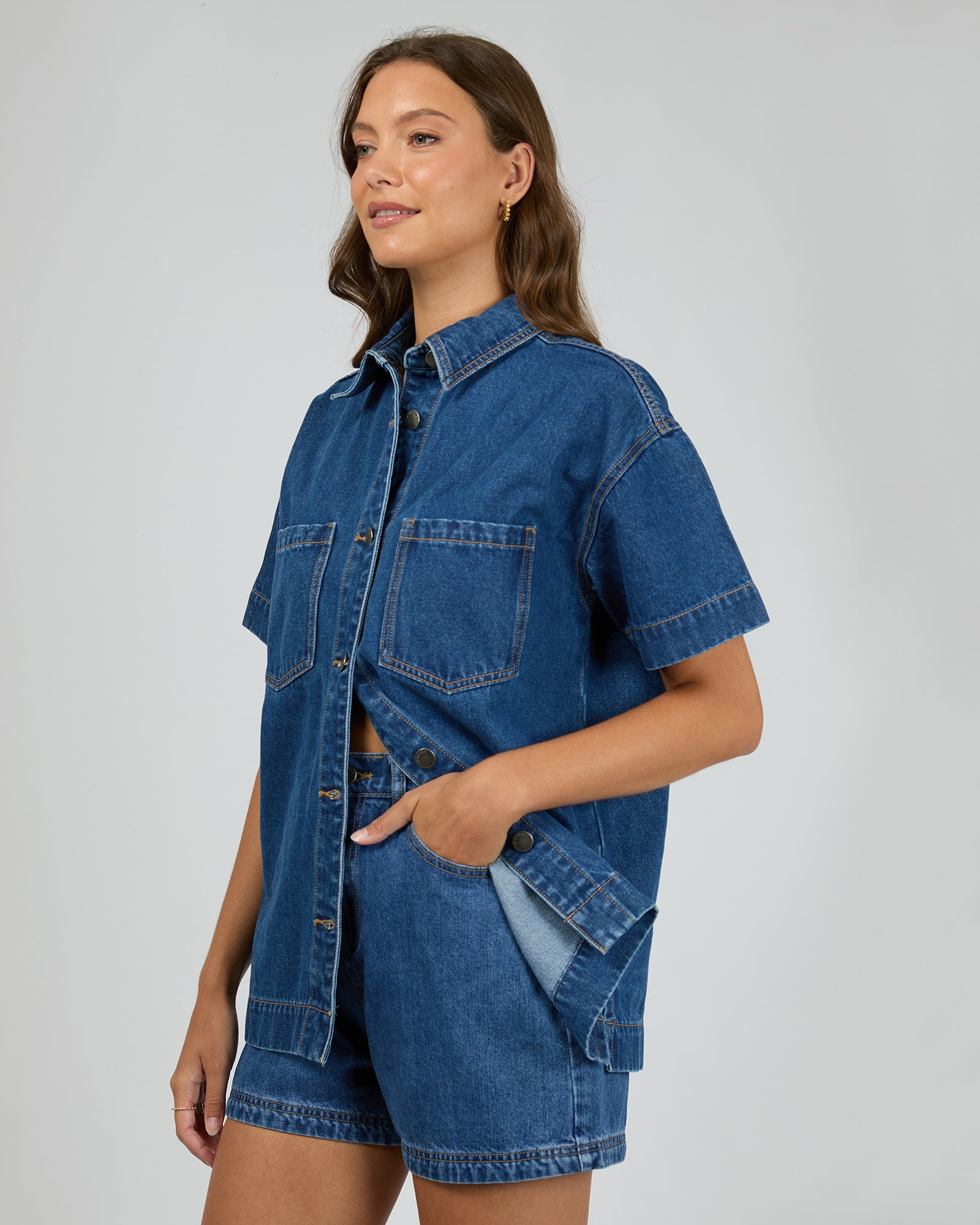 Simi Denim Shirt / Heritage Blue | All About Eve All About Eve