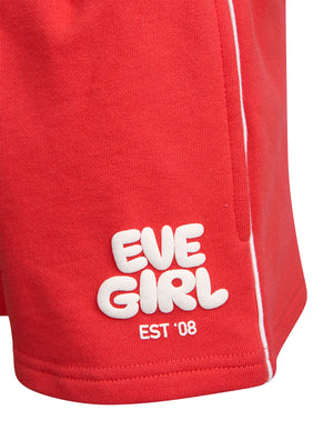Sports Club Fleece Short / Red | Eve Girl Eve Girl