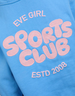 Sports Club Hoodie / Blue | Eve Girl Eve Girl