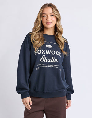 Studio Oversized Crew / Navy | Foxwood Foxwood