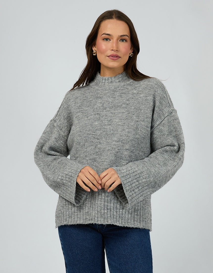 Suki Knit Jumper / Grey Marle | Silent Theory Silent Theory