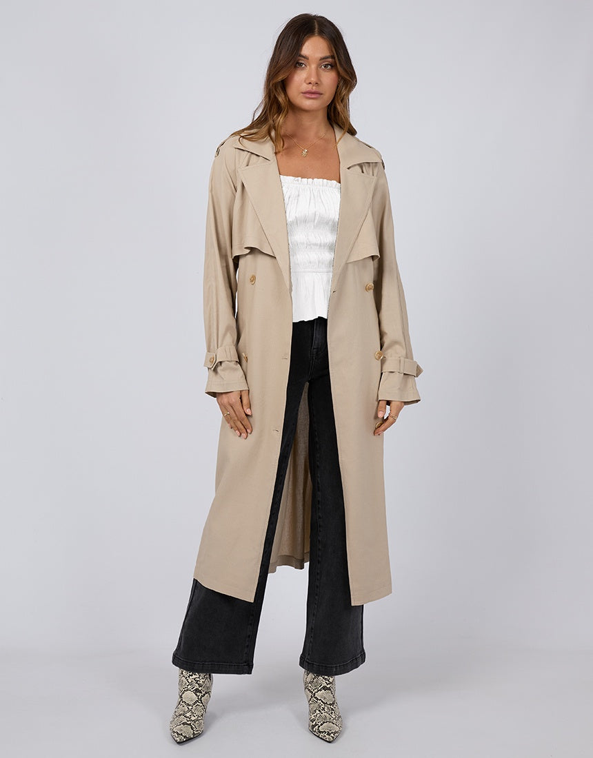 Toledo Trench Coat / Bone | All About Eve All About Eve
