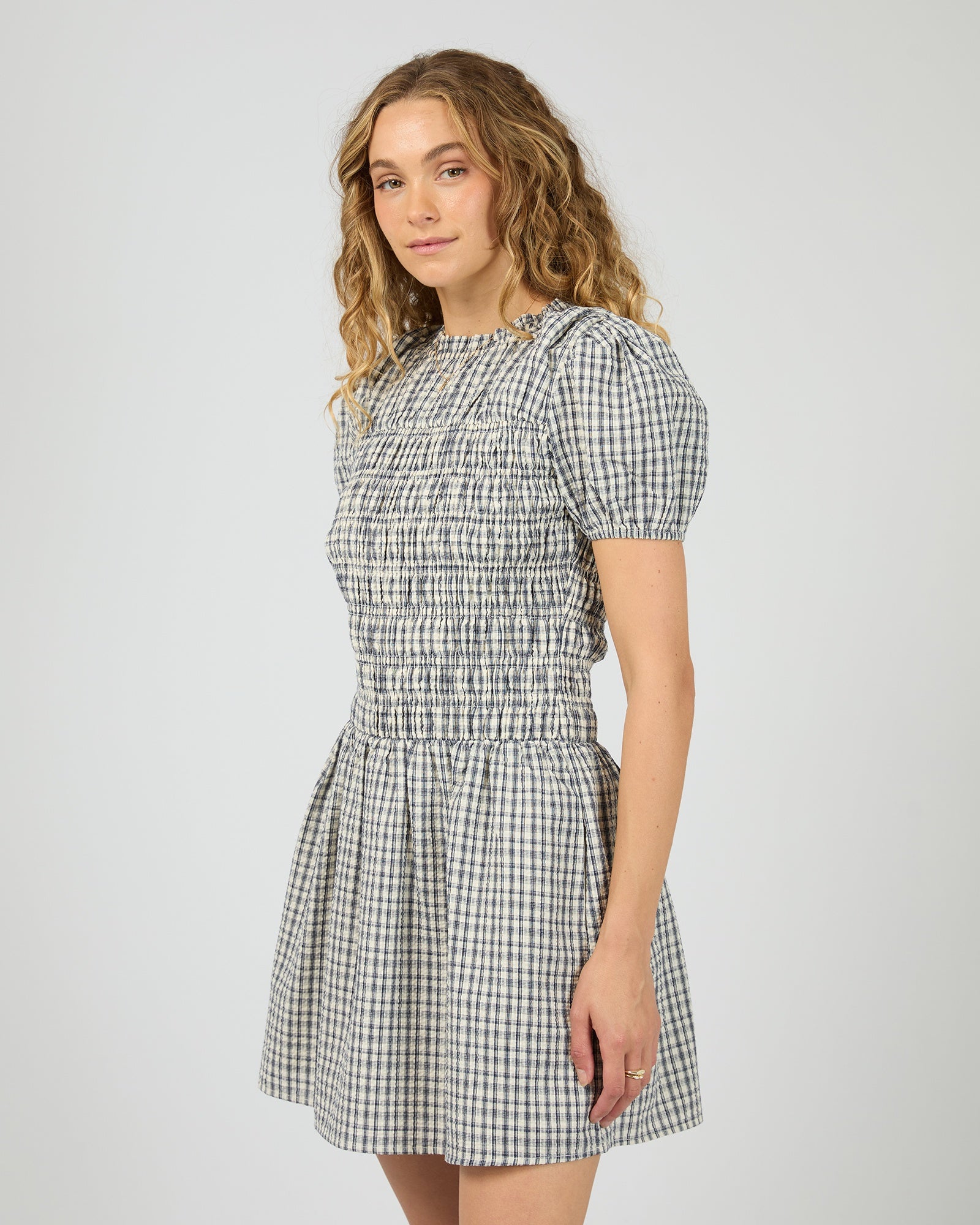 Twiggy Mini Dress / Check All About Eve