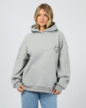 Vino Relaxed Hoodie / Grey Marle All About Eve