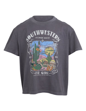 Vintage Desert Tee / Charcoal | Eve Girl Eve Girl
