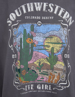 Vintage Desert Tee / Charcoal | Eve Girl Eve Girl