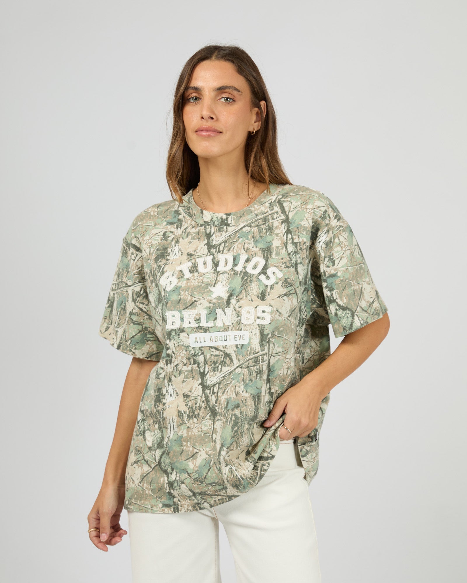 Woodlands Box Tee Print / Camo | All About Eve