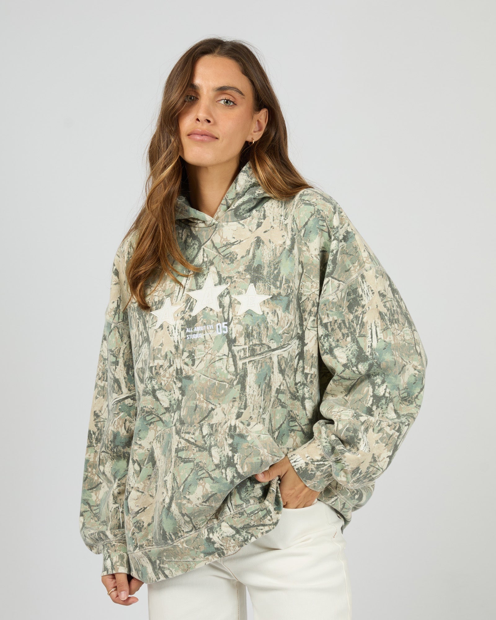 Woodlands Relaxed Hoodie / Camo | All About Eve