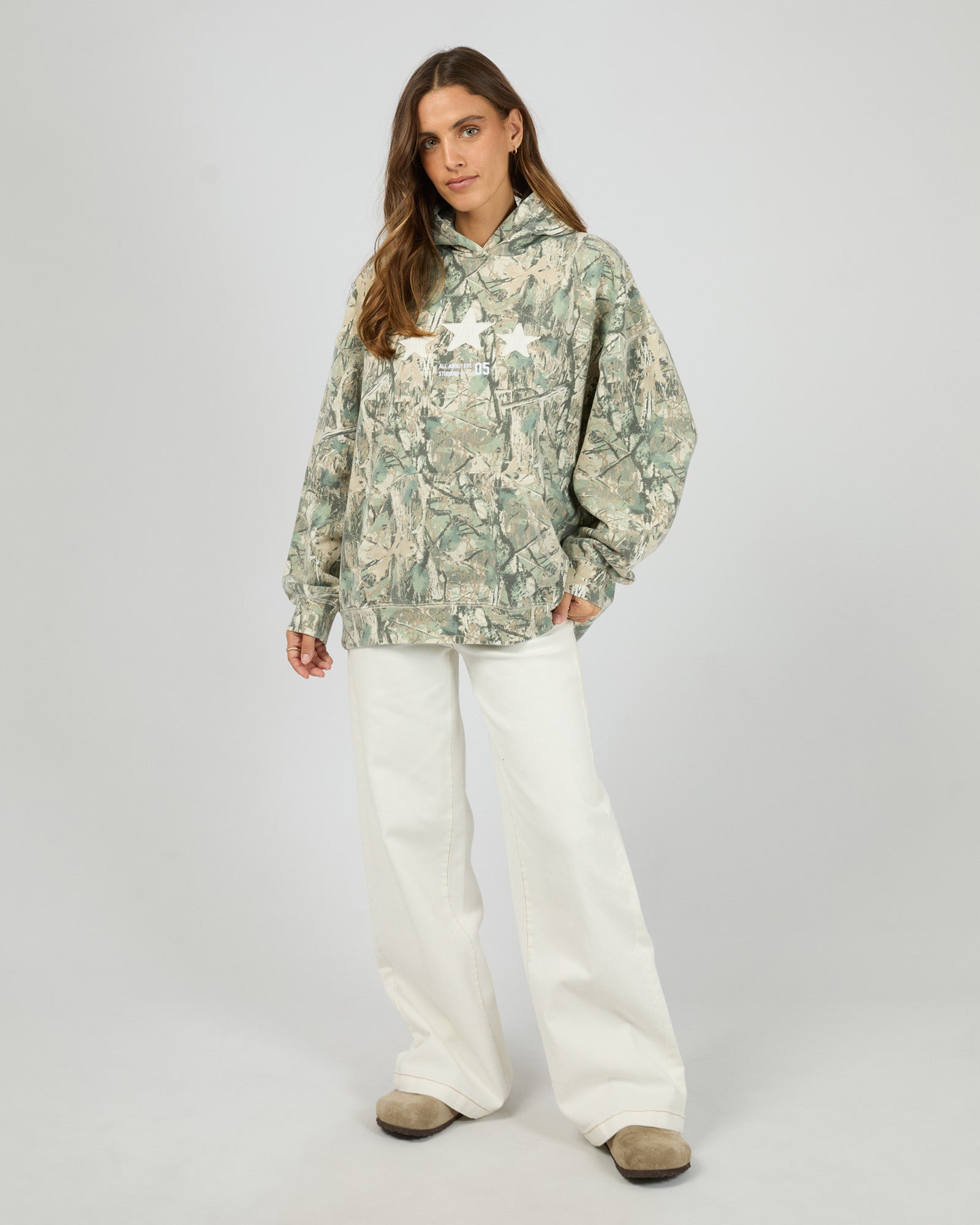 Woodlands Relaxed Hoodie / Camo | All About Eve