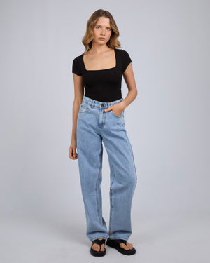 Zoe Short Sleeve Top / Black | Silent Theory Silent Theory