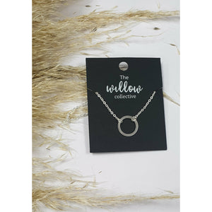 The Willow Collective - Hollow Circle Necklace The Willow Collective