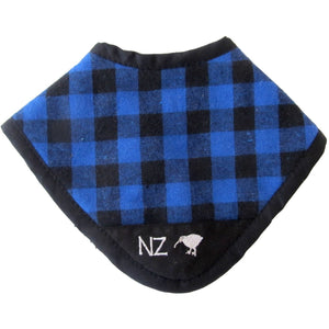Bush Shirt Dribble Bib | Blue - NZ Little Poppet Clothing