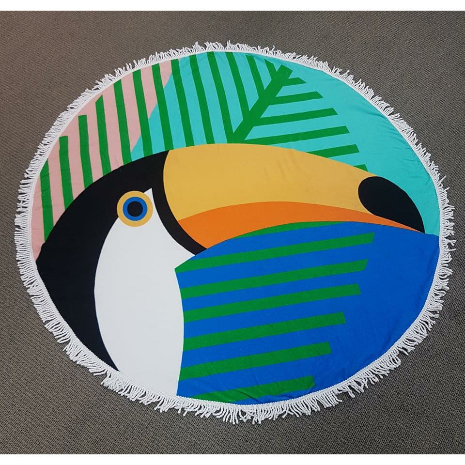 Round beach towel - Toucan Not specified
