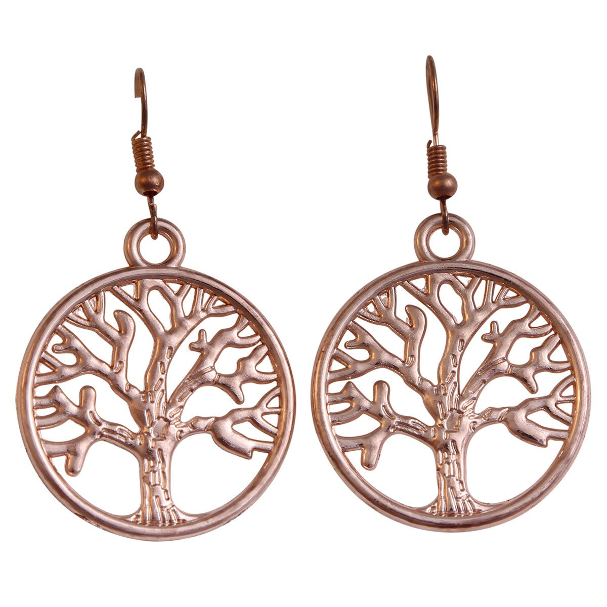 Tree Earrings - Rose Gold Not specified