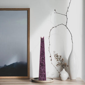 Granite Icicle Candle Plum - Wild Plum Living light Candles