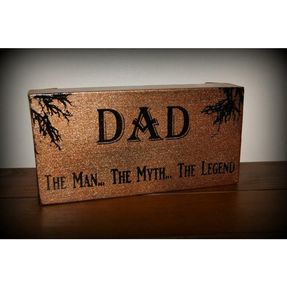 Dad, The Man The Myth The Legend Small 4x8 Nufin Fitz