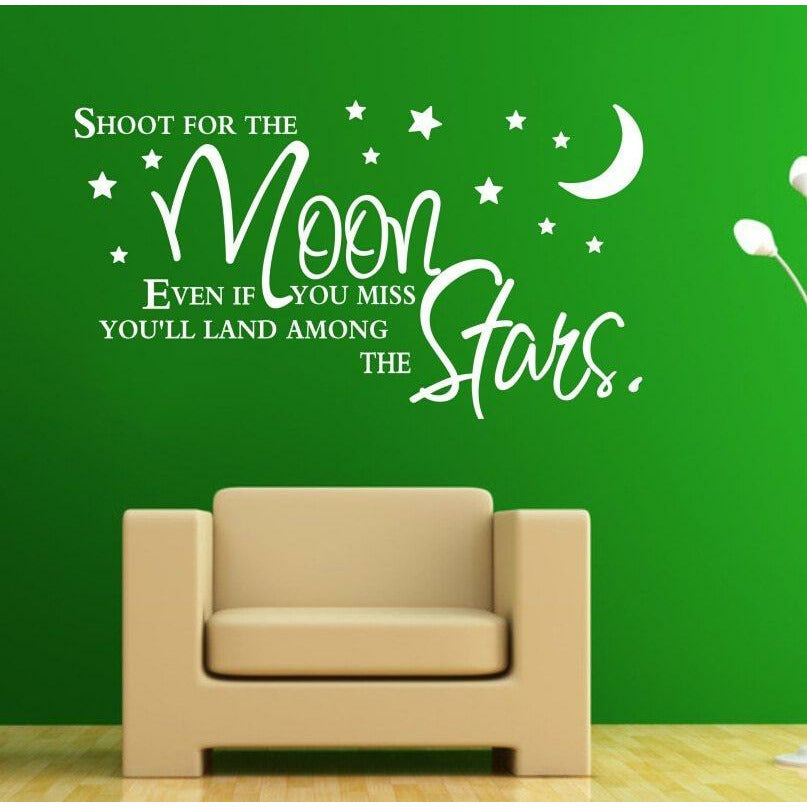Shoot for the moon Wall Decal Not specified