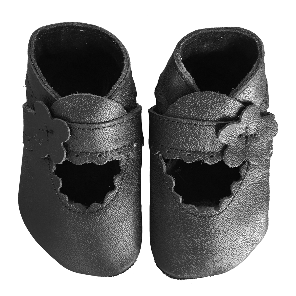Mary Jane Pitter Patter Booties - Black Not specified