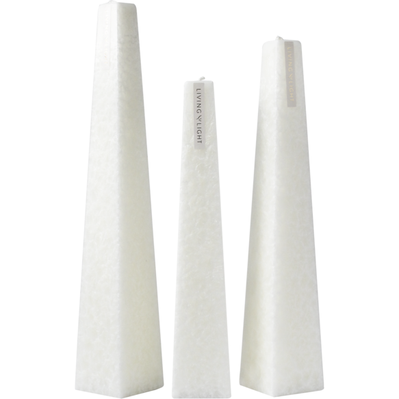 Granite Icicle Candle White / Pinot Noir Living light Candles