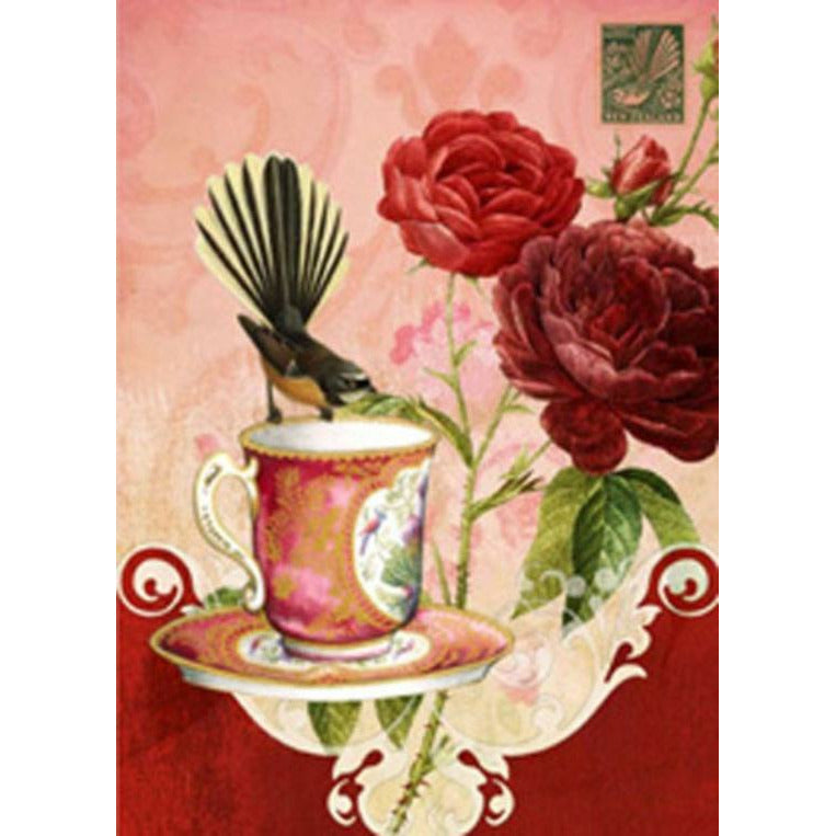 Mini Notecard - Fantail & Teacup Botany