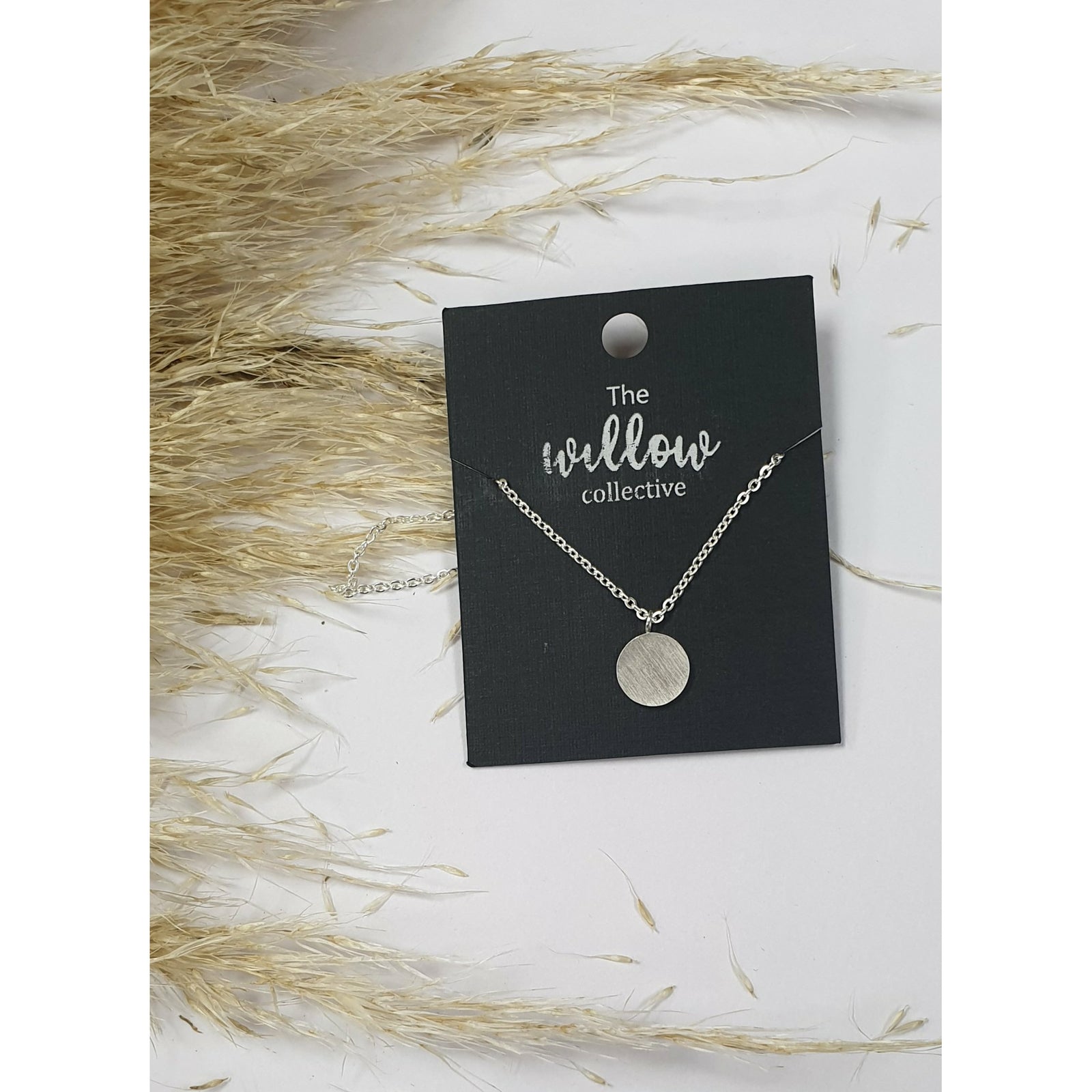 The Willow Collective - Brushed Circle Necklace The Willow Collective