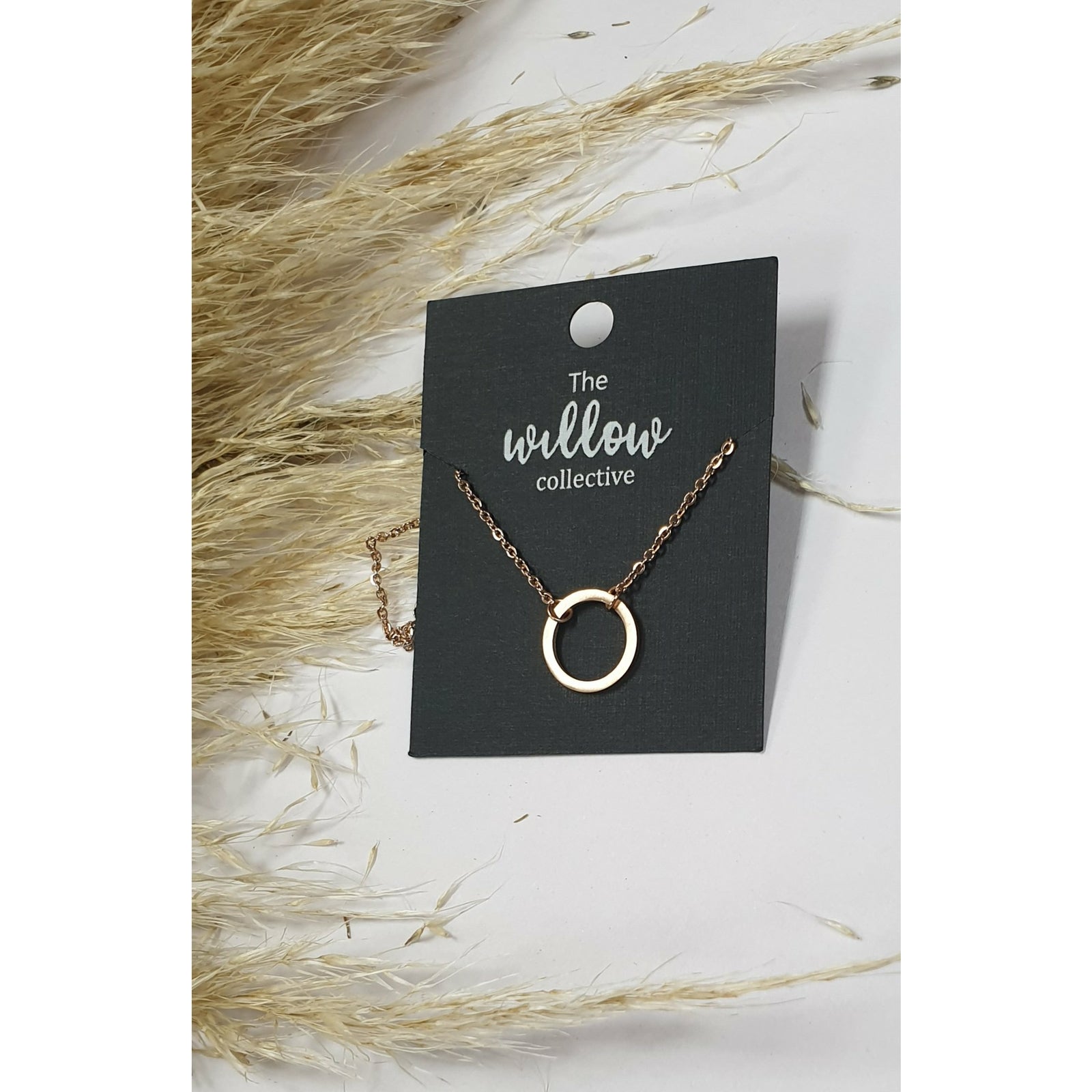 The Willow Collective - Hollow Circle Necklace The Willow Collective