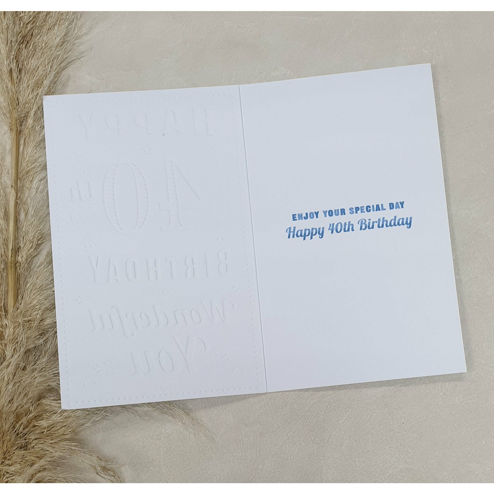 CARD - Happy 40th Birthday Wonderful You Not specified
