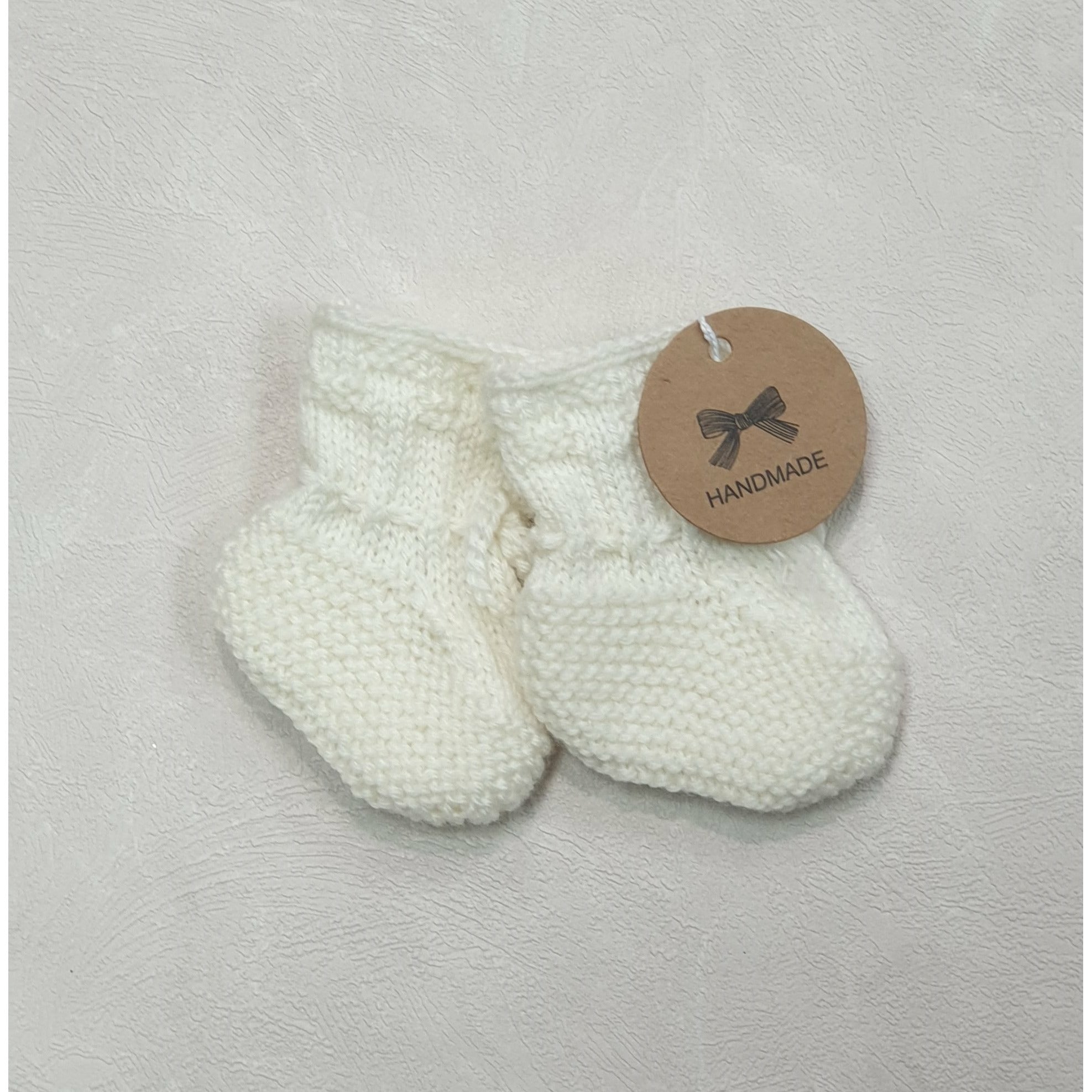 Baby Booties - New Born Off White Kode Kids