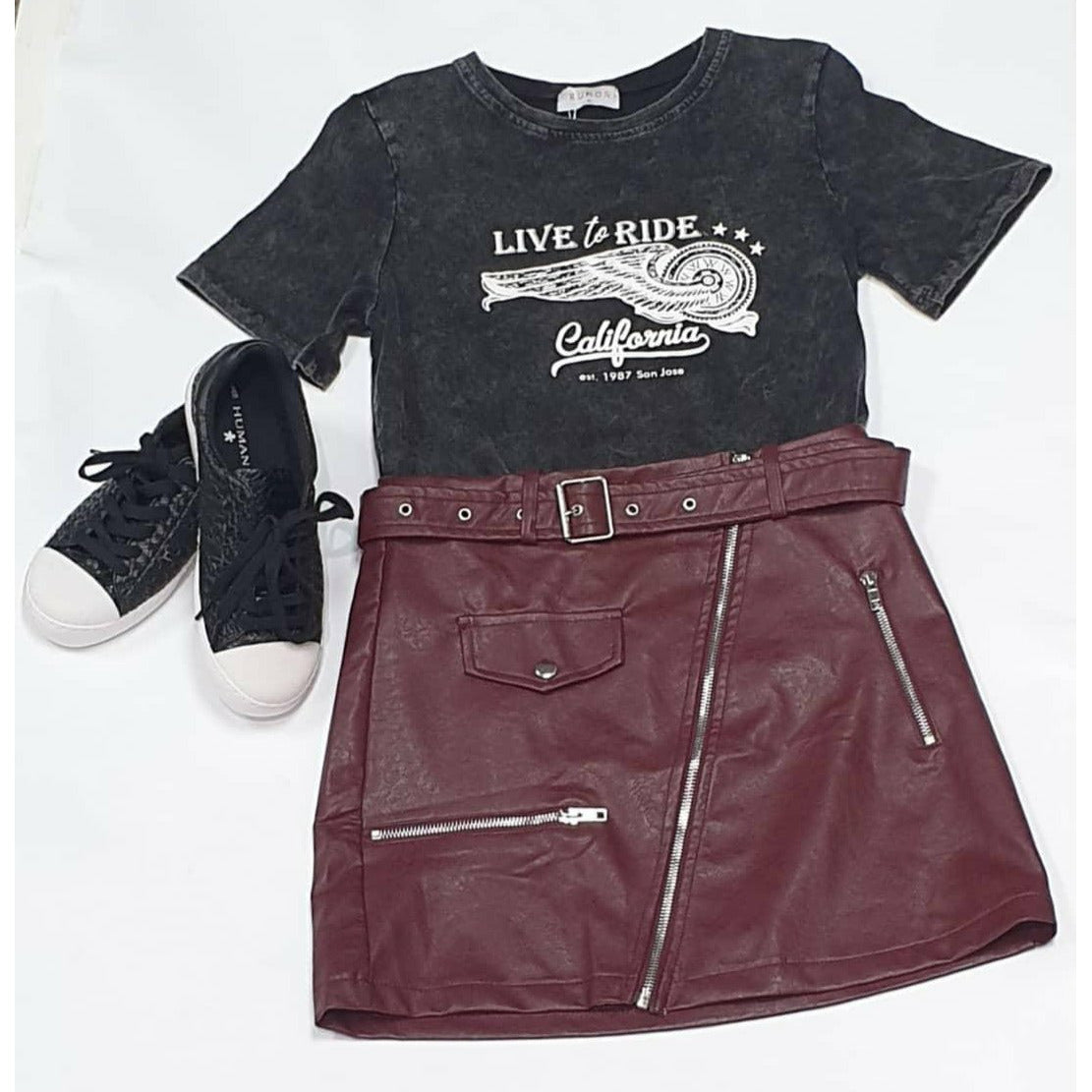 Justice Skirt - Red Not specified