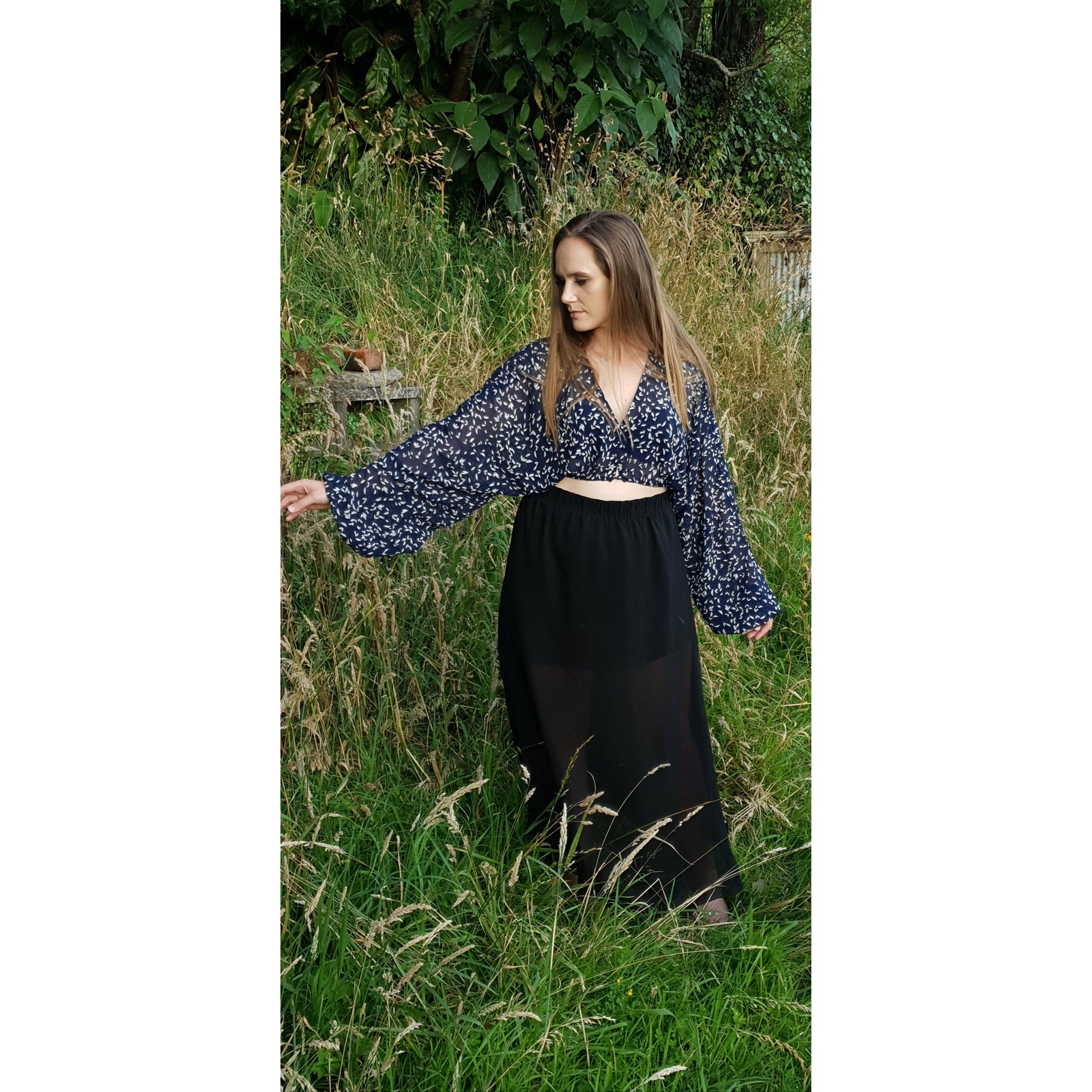 Backstage Top - Navy Not specified