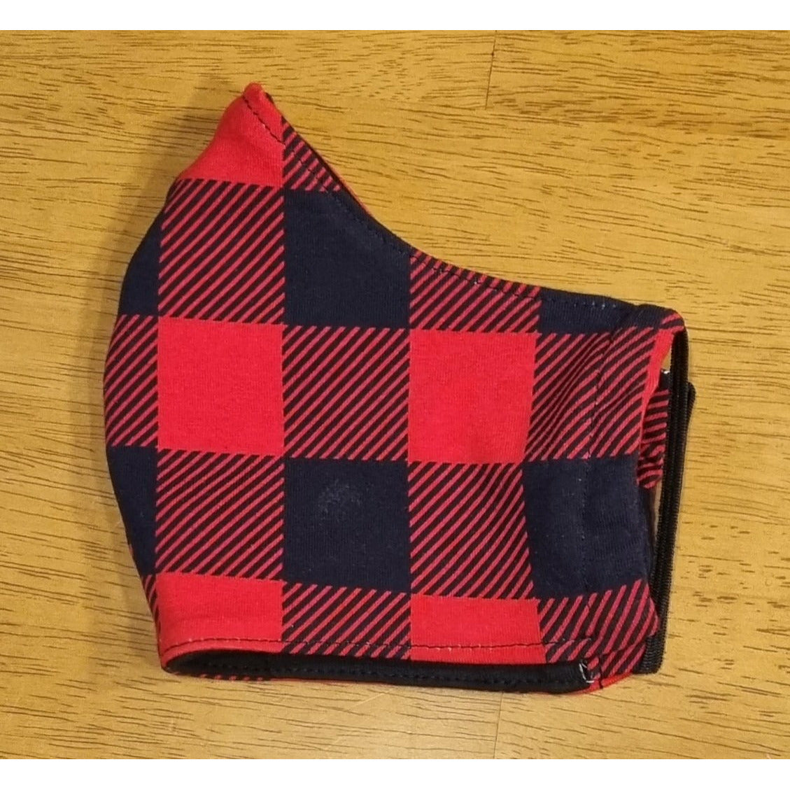 Face Masks 100% Cotton | Red Check Kode Kids